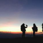 Hiking Group Size - Silhouette of Three People